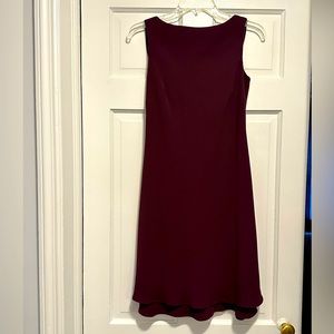 Burgundy sleeveless dress